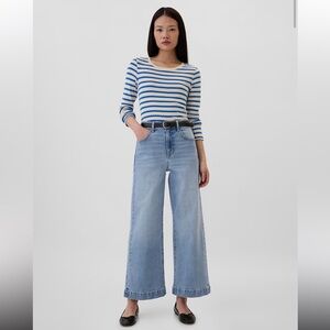GAP High Rise Wide-Leg Crop Jeans